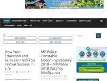 Tablet Screenshot of indiangovtjobs.co.in